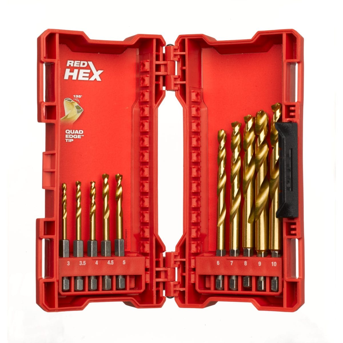 Milwaukee 48894759 Shockwave HEX - 10 Forets à métal dans coffret