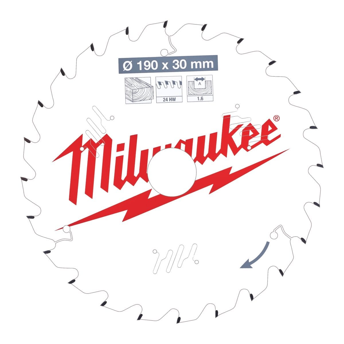 MILWAUKEE CSB P W 190 X 30 X 1,6 X 24ATB - 4932471300