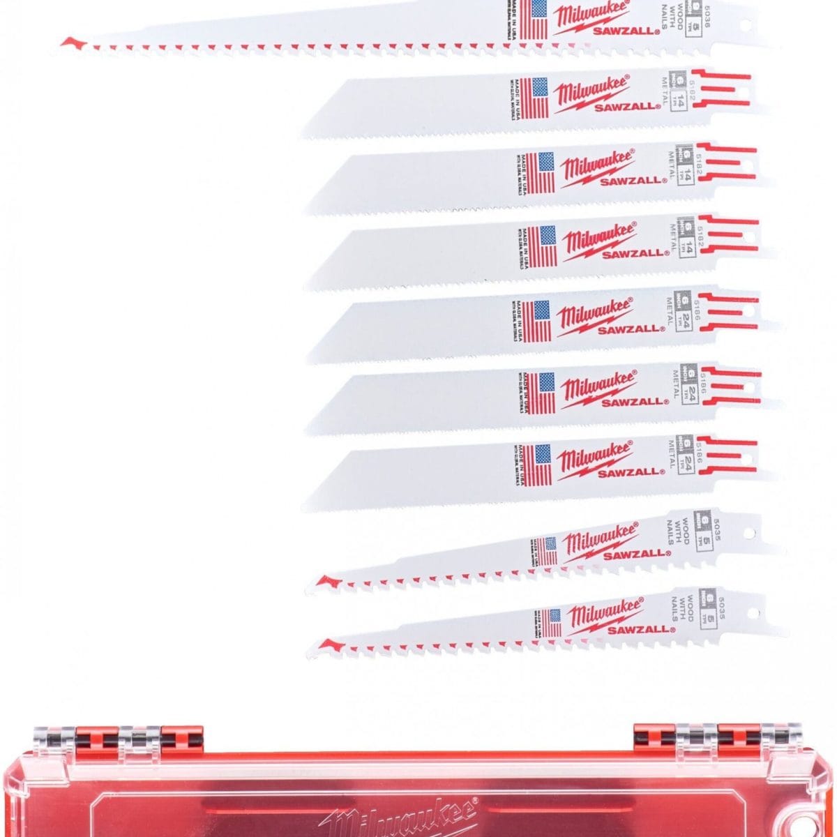 Milwaukee 49222211 set lames SAWZALL 10 pièces